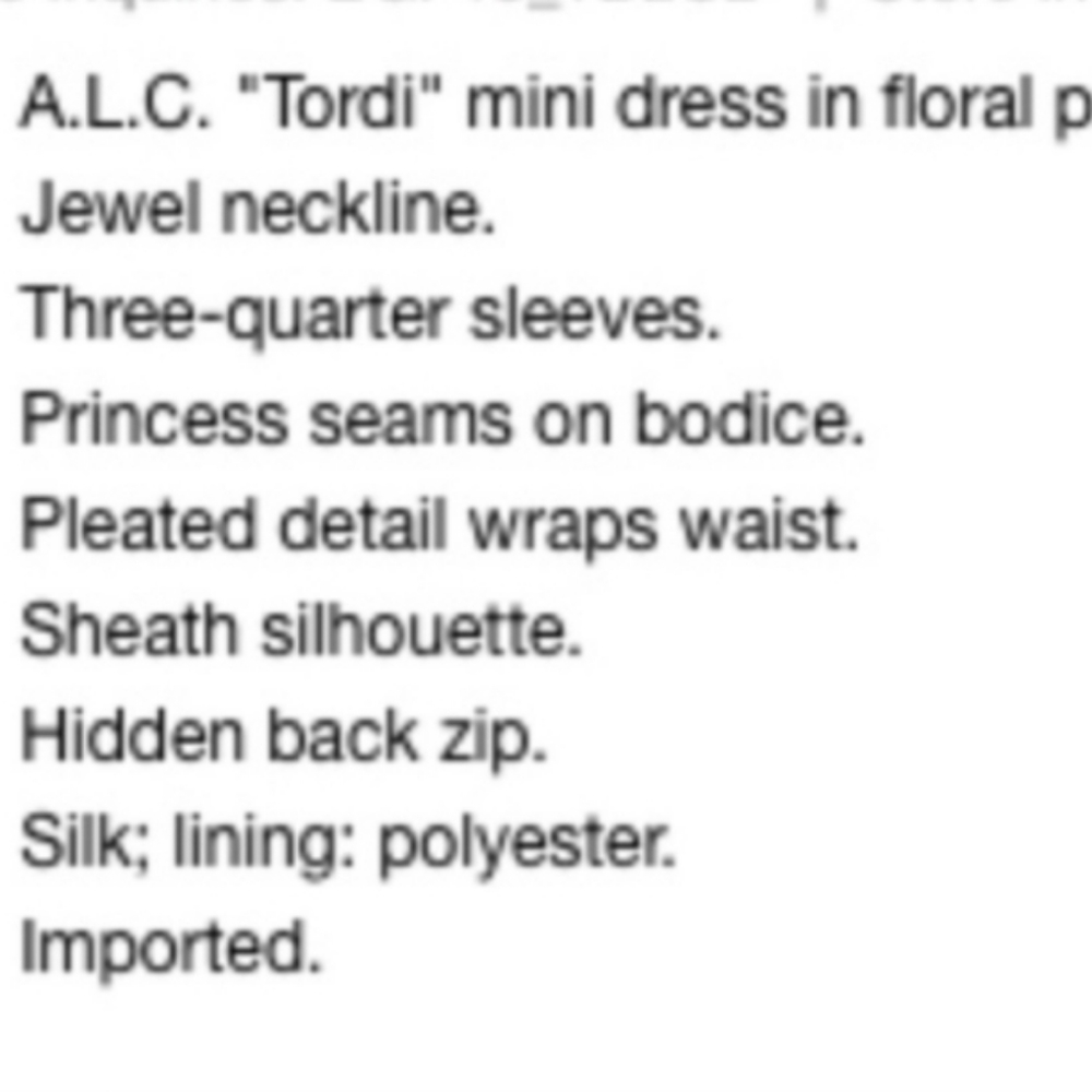 A.LC. Tordi silk mini floral dress - Picture 12 of 12